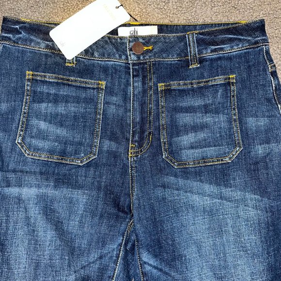 CAbi Dark Blue Flare Jeans - Picture 2 of 13